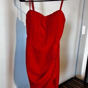 NWT Women’s Windsor Red Mini Dress With Straps Size Small